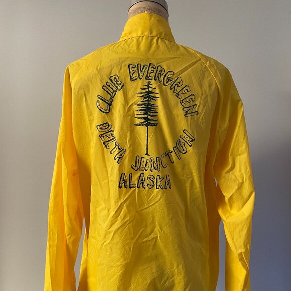 Vintage 70s Pla Jac By Dunbrooke Alaska Light Windbreaker Yellow Delta Junction
